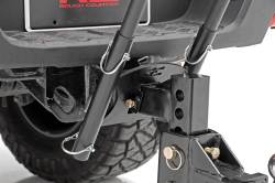 Rough Country Suspension Systems - Rough Country 117504 2" Receiver Dual Flag Pole Holder Black w/Poles - Image 3