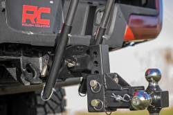 Rough Country Suspension Systems - Rough Country 117504 2" Receiver Dual Flag Pole Holder Black w/Poles - Image 4