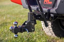Rough Country Suspension Systems - Rough Country 117504 2" Receiver Dual Flag Pole Holder Black w/Poles - Image 5