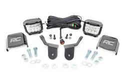 Rough Country Suspension Systems - Rough Country 92012 A-Pillar 2" LED Pod Ditch Light Kit for Honda Pioneer 1000 - Image 1