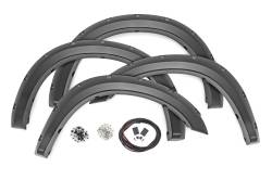 Rough Country Suspension Systems - Rough Country F-D21011A Black Pocket Fender Flares for 11-18 Ram 2500/3500 - Image 1