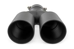 Rough Country Suspension Systems - Rough Country Clamp-On Dual Exhaust Tip Black 2.5"-3" Inlet 96050 - Image 3