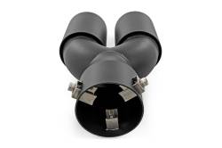 Rough Country Suspension Systems - Rough Country Clamp-On Dual Exhaust Tip Black 2.5"-3" Inlet 96050 - Image 5