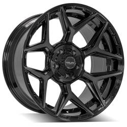 4PLAY - 4PLAY Wheels 4P06-20100-5D55-18BBT 4P06 20x10 5x5.0 5x5.5 -18mm Black/Brushed - Image 1