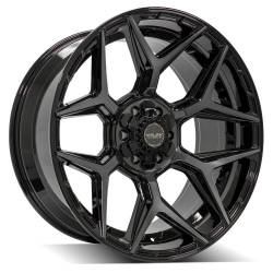 4PLAY - 4PLAY Wheels 4P06 22x10 6x5.5 6x135 -18mm Black/Brushed 4P06-22100-6D55-18BBT - Image 1