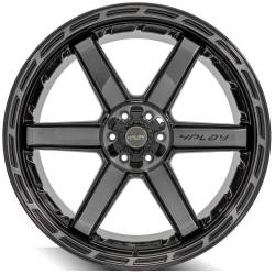 4PLAY - 4PLAY Wheels 4P63 24x12 6x5.5 6x135 -44mm Black/Brushed 4P63-24120-6D55-44BBT - Image 2