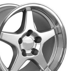 OE Wheels LLC - OE Wheels CV01 17x11 5x4.75 50mm Silver/Machined CV01-17110-5475-50SM - Image 3