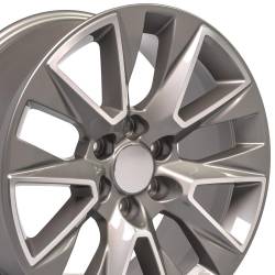 OE Wheels LLC - OE Wheels CV26 20x9 6x5.5 28mm Silver/Machined CV26-20090-6550-28MS - Image 1