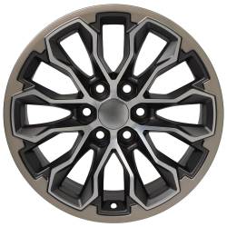 OE Wheels LLC - OE Wheels CV54-17080-6120-33MG1 CV54 17x8 6x120 33mm Satin Gunmetal/Machined - Image 2