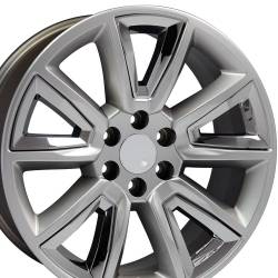 OE Wheels LLC - OE Wheels CV73 20x8.5 6x5.5 24mm Hyper Black/Chrome CV73-20085-6550-24HB-ic - Image 1