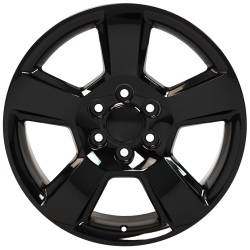 OE Wheels LLC - OE Wheels CV76-20090-6550-27B CV76 20x9 6x5.5 27mm Black - Image 2