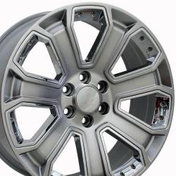 OE Wheels LLC - OE Wheels CV93B 22x9 6x5.5 31mm Hyper Black/Chrome CV93B-22090-6550-24HB-ic - Image 3