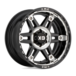 XD - XD Wheels XD840 SPY II 17x8 6x4.5 18mm Gloss Black/Machined XD84078064318 - Image 1