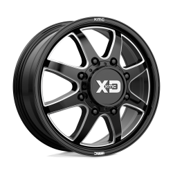 XD - XD Wheels XD845 PIKE DUALLY 22x8.25 8x6.5 105mm Black/Milled XD845282813105 - Image 1