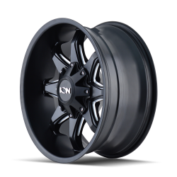 Ion Alloy - Ion Alloys 181-2237M 181 20x12 6x5.5/135 -44mm Black Matte & Machined - Image 2