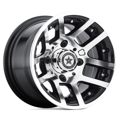 Fairway Alloys - Fairway Alloys FA-121-M FA121 ILLUSION 10x7 4x4.0 -25mm Machined/Black - Image 1