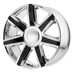 Performance Replicas - Performance Replicas PR164 22x9 6x5.5 24mm Chrome/Black 164CG-229824 - Image 1