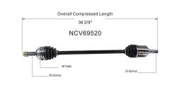 GSP - GSP NCV69520 Front Right CV Axle Assembly for Chevy Geo & Toyota - Image 6