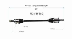 GSP - GSP NCV36589 97-01 Honda CR-V Right Rear CV Axle Assembly - Image 6