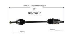 GSP - GSP NCV66916 Left Rear CV Axle Assembly for Saab Subaru Wagon 2.2 AWD - Image 6