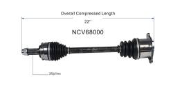 GSP - GSP NCV68000 Front Left CV Axle Assembly for 06-13 Suzuki Grand Vitara 3.2 - Image 6