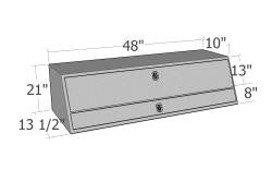 Unique Truck Accessories - Unique Truck TBS200-48 48" Contr. TopSider w/Doors Comm. Class - Image 1