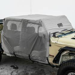 Smittybilt - Smittybilt 1081 Cab Cover w/Door Flaps Gray for 20-26 Jeep Gladiator JT - Image 5