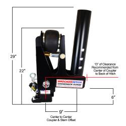 Shocker Hitch - Shocker Hitch 4RND-BLK-SL-9 Shocker 30K Offset Gooseneck Air Hitch 2-5/16" Ball - Image 3