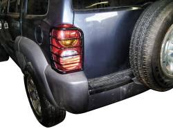 Black Horse Off Road - Black Horse 7G086106A Black Taillight Guards for 02-07 Jeep Liberty - Image 2