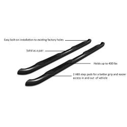 Black Horse Off Road - Black Horse 9B4765A Matte Black 3" Side Steps for 20-25 Ford Explorer - Image 2
