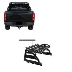 Black Horse Off Road - Black Horse ATRB8BK-KIT Atlas Black Roll Bar Kit for 19-24 Ford Ranger - Image 1