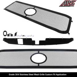 APS - APS Wire Mesh Grille Black for 18-19 Toyota Tundra GR20GFJ30H - Image 2