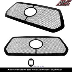 APS - APS Wire Mesh Grille Black for 18-19 Toyota Tacoma GR20GFJ31H - Image 2