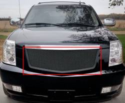 APS - APS GR01GFD62H Wire Mesh Grille Black for 07-14 Cadillac Escalade - Image 1