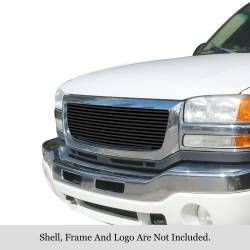APS - APS Stainless Billet Grille Black 03-06 GMC Sierra 1500/HD GR07FEG72J - Image 1