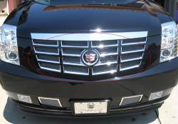 APS - APS Wire Mesh Grille-Polish 07-14 Cadillac Escalade GR01GFD81Z - Image 1