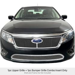 APS - APS Wire Mesh Grille-Polish 10-12 Ford Fusion GR06GAJ20T - Image 1