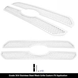 APS - APS Wire Mesh Grille-Polish 21-23 F150 King Ranch/Platinum GR06GEA95S - Image 2