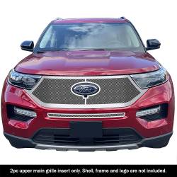 APS - APS Wire Mesh Grille-Polish 20-24 Ford Explorer Ltd/XLT GR06GEB84T - Image 1
