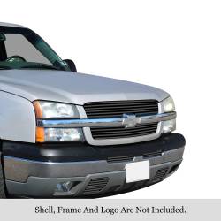 APS - APS Stainless Billet Grille Black 03-05 Silverado 1500 GR03FGH87J - Image 1