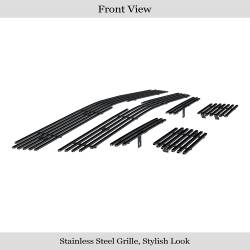 APS - APS Stainless Billet Grille Black 03-05 Silverado 1500 GR03FGH87J - Image 2