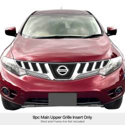 APS - APS Wire Mesh Grille Black for 09-10 Nissan Murano GR14GEE66H - Image 1