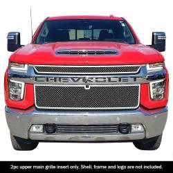 APS - APS Wire Mesh Grille-Polish 20-23 Silverado 2500/3500 LTZ GR03GEJ69S - Image 1