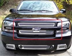 APS - APS Wire Mesh Grille-Polish 06-09 Chevrolet Trailblazer SS GR03GFD68T - Image 1
