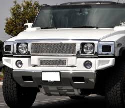 APS - APS Wire Mesh Grille-Polish 03-07 Hummer H2 GR03GFE79T - Image 1
