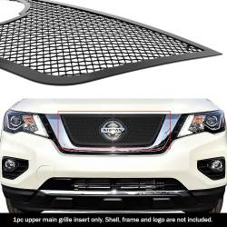 APS - APS Wire Mesh Grille Black for 17-20 Nissan Pathfinder GR14GFC93H - Image 1