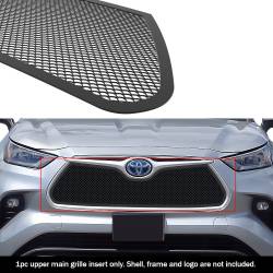 APS - APS Wire Mesh Grille Black for 20-25 Toyota Highlander GR20GEJ41H - Image 1
