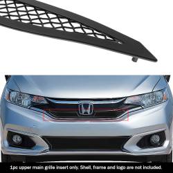 APS - APS Wire Mesh Grille Black 18-19 Honda Fit GR08GFD28H - Image 1