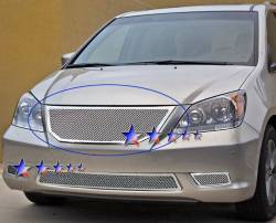 APS - APS Wire Mesh Grille-Polish 08-10 Honda Odyssey GR08GFE61T - Image 1