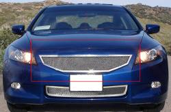 APS - APS Wire Mesh Grille-Polish 08-10 Honda Accord Coupe GR08GFE68T - Image 1